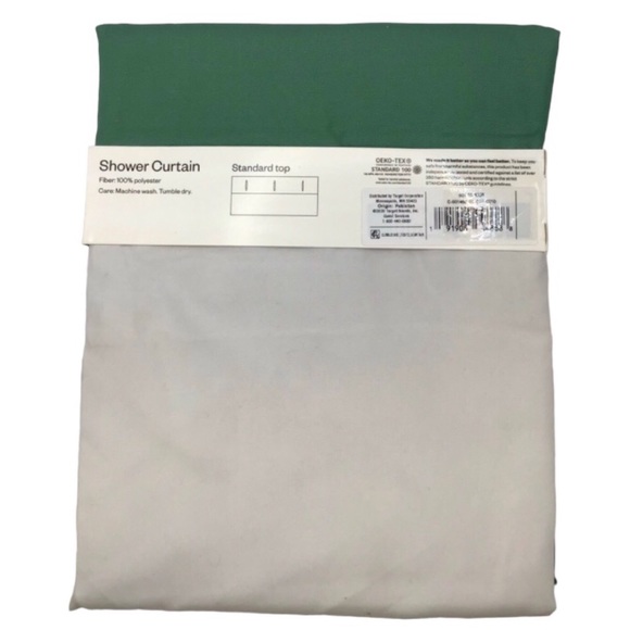 Room Essentials Microfiber Large Colorblock Shower Curtain (NWT) - Picture 8 of 9